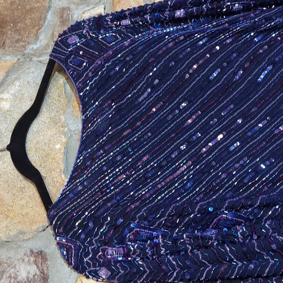 Judith and creations silk sequins evening top - Picture 11 of 16